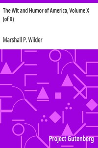 Cover of The Wit and Humor of America, Volume X (of X) — Key Ideas to Explore