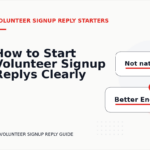 How to Start Volunteer Signup Replys Clearly