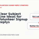 Clear Subject Line Ideas for Volunteer Signup Replys