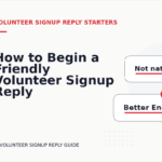 How to Begin a Friendly Volunteer Signup Reply