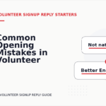 Common Opening Mistakes in Volunteer Signup Replys
