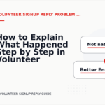 How to Explain What Happened Step by Step in Volunteer Signup Reply English