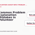 Common Problem Explanation Mistakes in Volunteer Signup Reply English